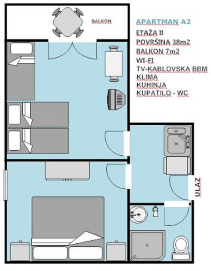Apartments Djulija Sutomore Ngoại thất bức ảnh