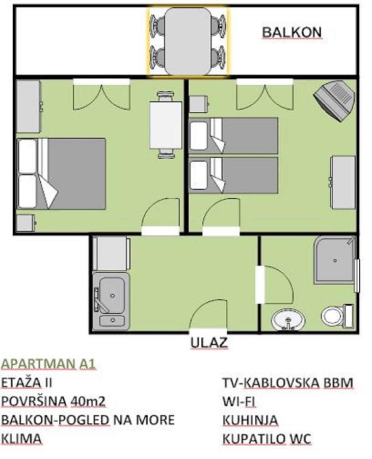 Apartments Djulija Sutomore Ngoại thất bức ảnh